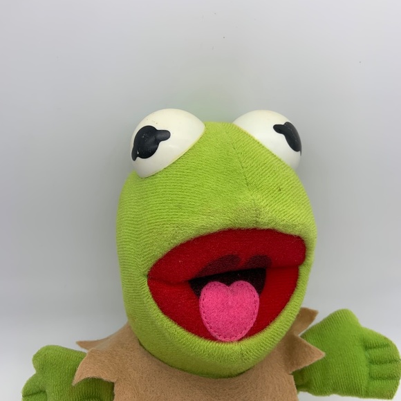 Vintage Jim Henson Baby Kermit the Frog 8" Muppet Plush Doll 1987 - Picture 2 of 16